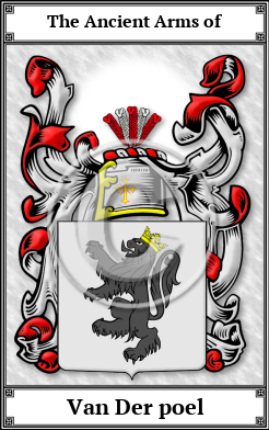 Van Der poel Family Crest Download (JPG)  Book Plated - 150 DPI